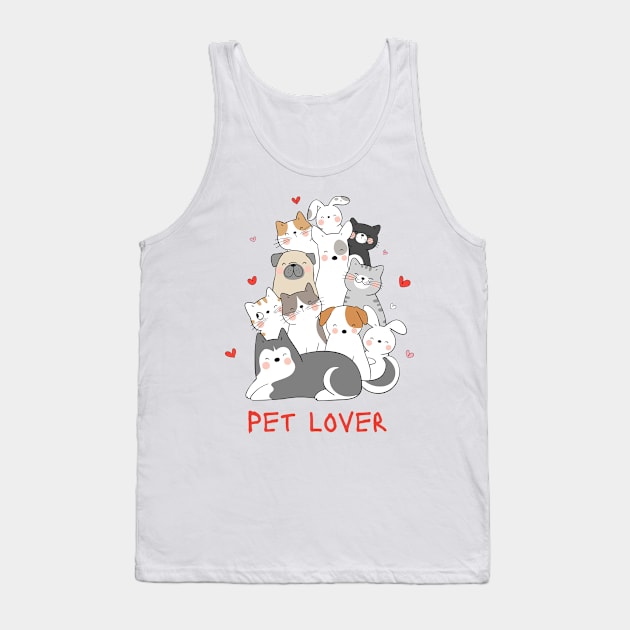 Pet Lovers Tank Top by Pearsville